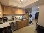 Kitchen with view of W/D - 3340 McCaw Ave Unit McCaw Condo with Private Bedroom and Bathroom