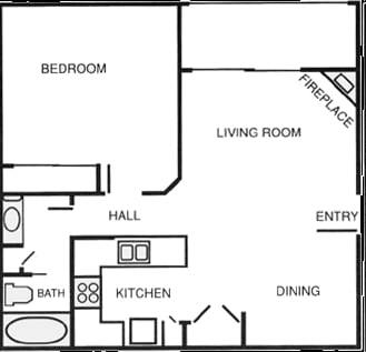1BR/1BA - 1 Bed 1 Bath
