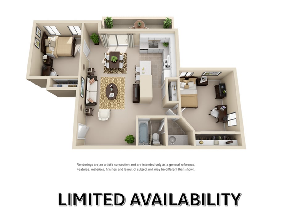 2 Bedroom | 1 Bathroom - 2 Bedroom 1 Bathroom