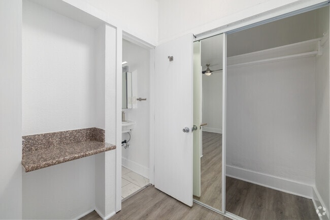 Studio - 350SF (2) - Closet - Leo Lofts