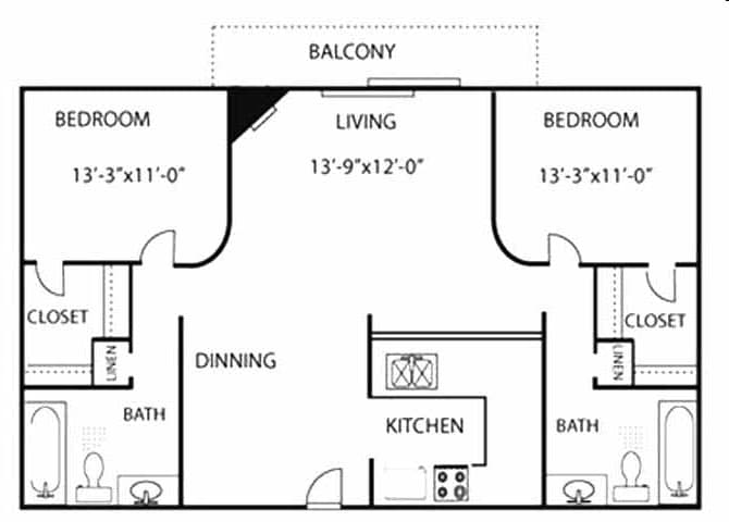 2BR/2BA - The Bonnie and Clyde Premium-Quartz