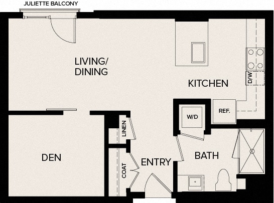 Floor Plan - 1A Den