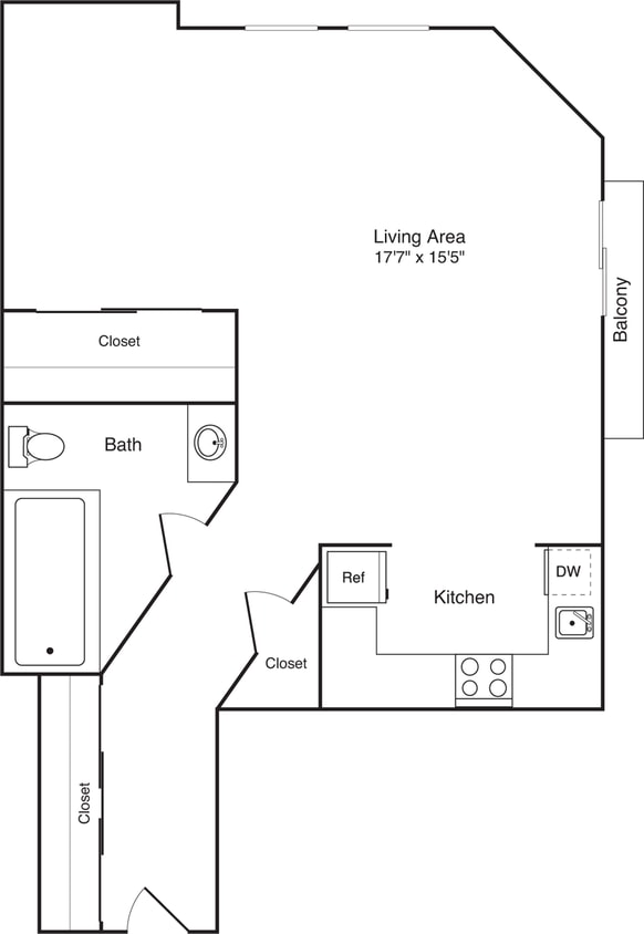 Floor Plan - Studio A22