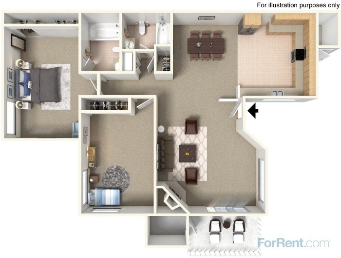 2 bedroom 2 bath - 2 Bed 2 BATH