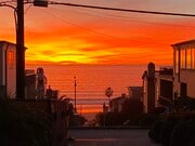 Sunset from our walkstreet - 323 31st Pl Unit APT