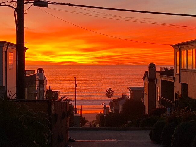 Sunset from our walkstreet - 323 31st Pl Unit APT