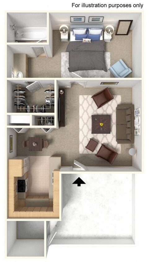 Floor Plan - 1x1 A
