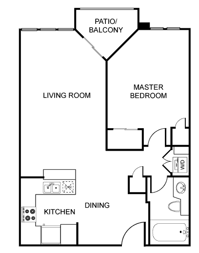 1BR/1BA - Plan B