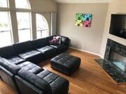 Upstairs living room, vaulted ceiling and fireplace 1 of 3 - 2108A Ernest Ave