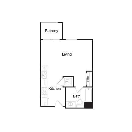 Floor Plan - S1 Studio