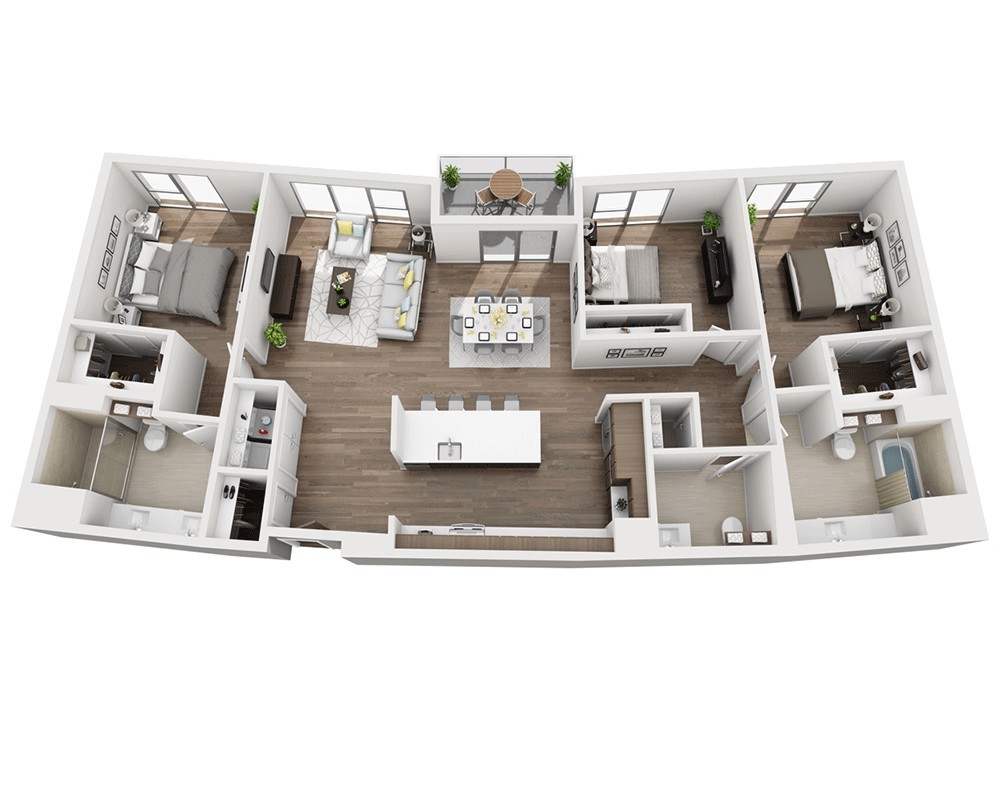 Floor Plan - Three Bedroom C2.5I