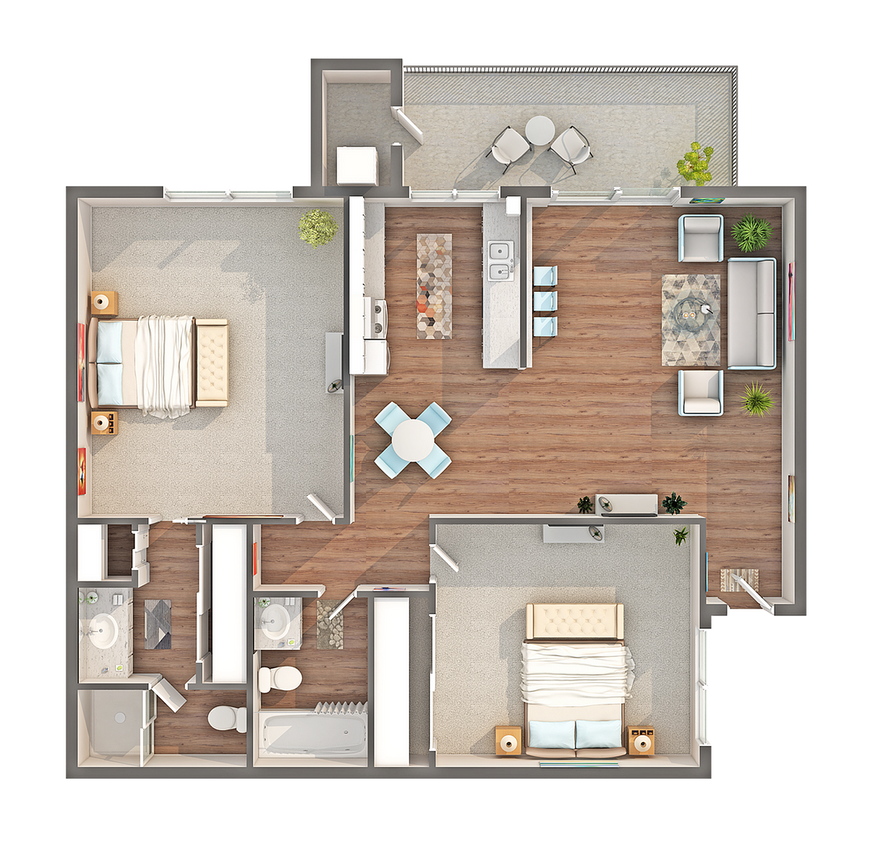 Sequoia | 2-Bedroom Floorplan - Sequoia