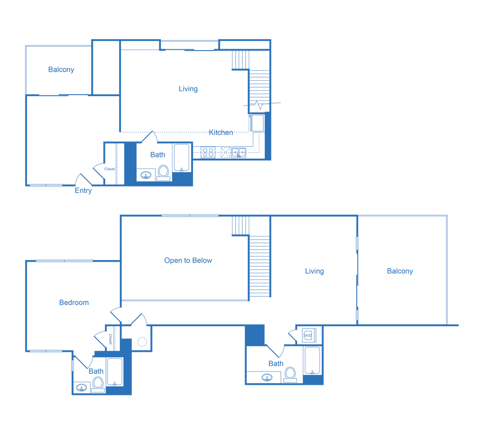 Floor Plan - 2 Bed 3 Bath_2J