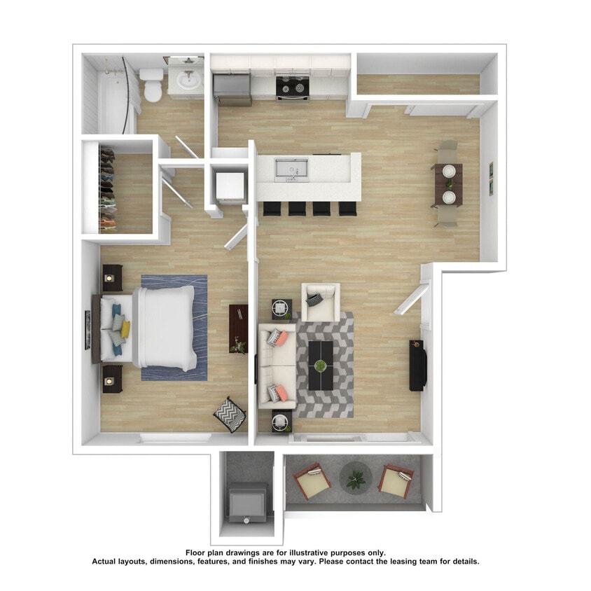 Floor Plan - 1x1