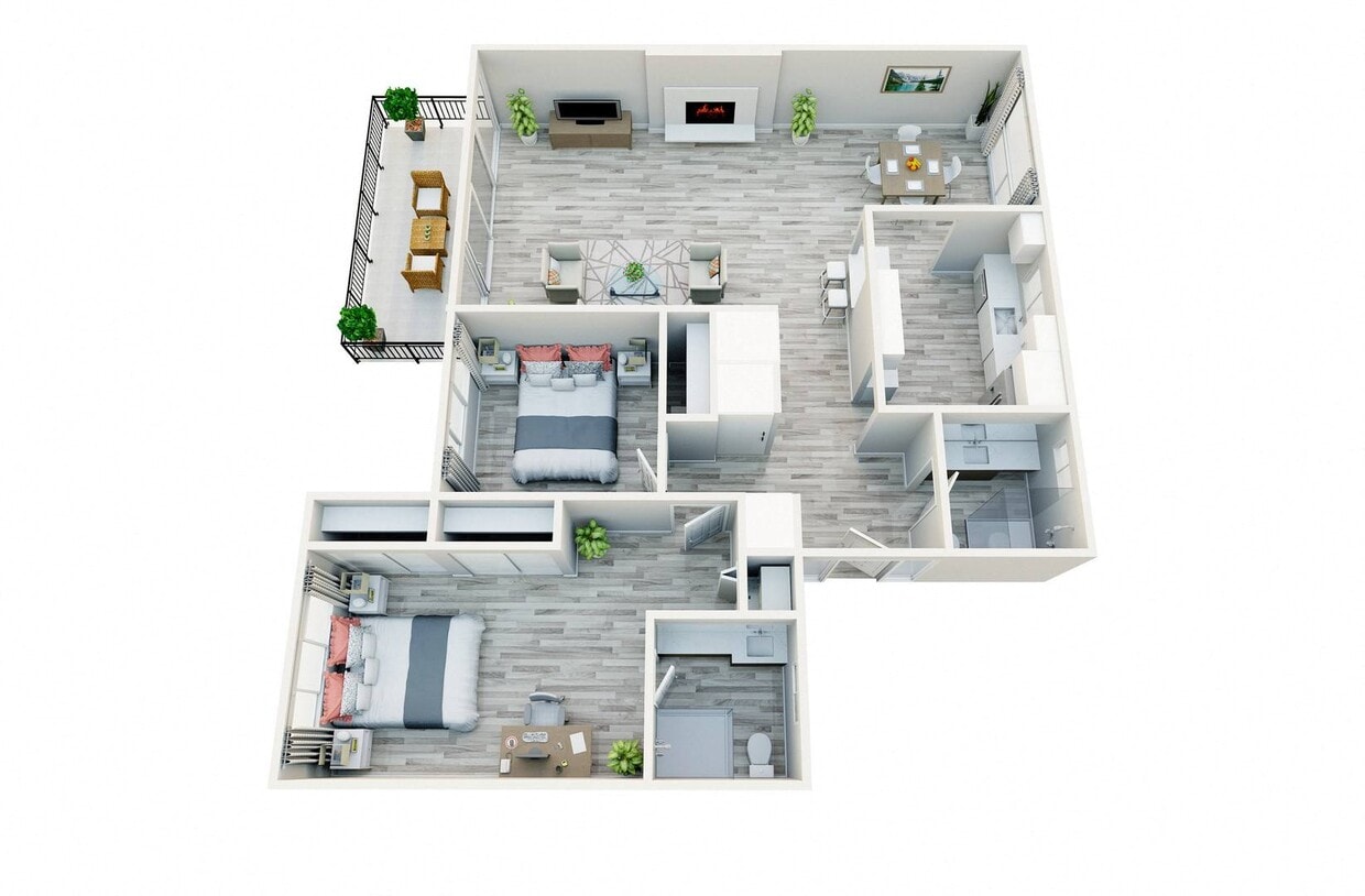 Floor Plan - B3-VR - 2x2