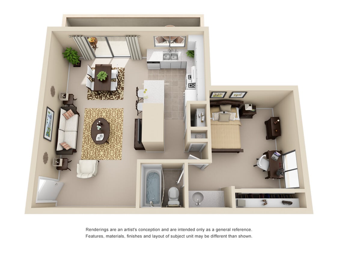 1 Bedroom | 1 Bathroom - 1 Bedroom 1 Bathroom