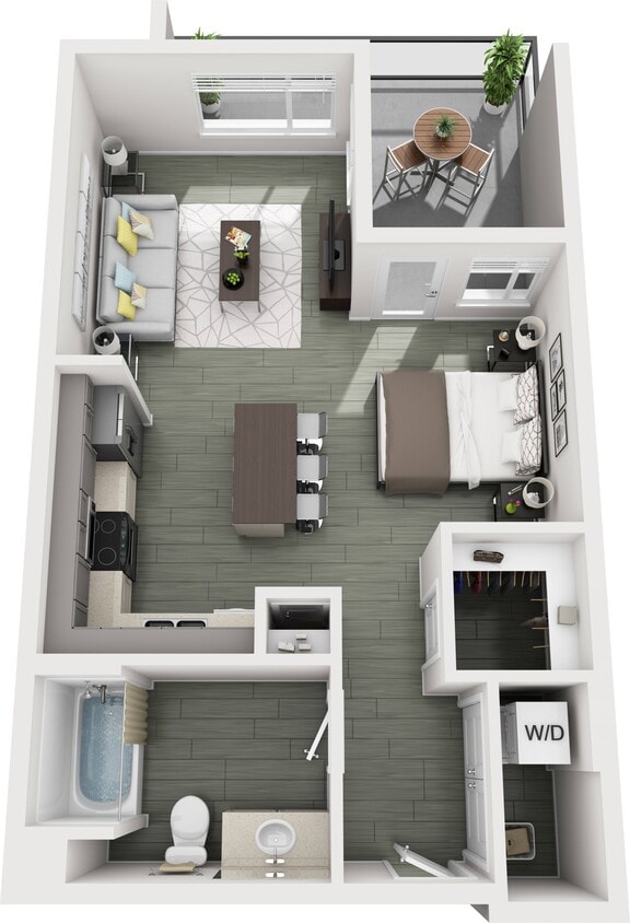 Floor Plan - E1B (0x1)