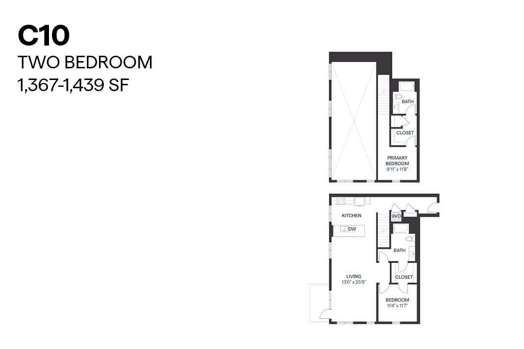 Floor Plan - Two Bedroom C10