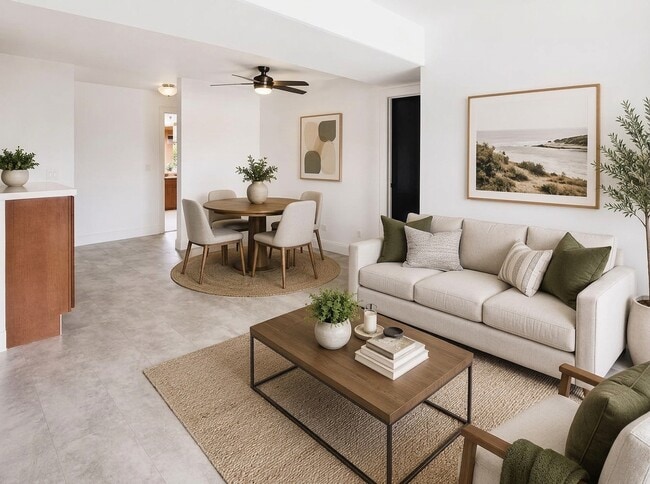 Living Room and Dining Room - 2507 E 15th St Unit 104
