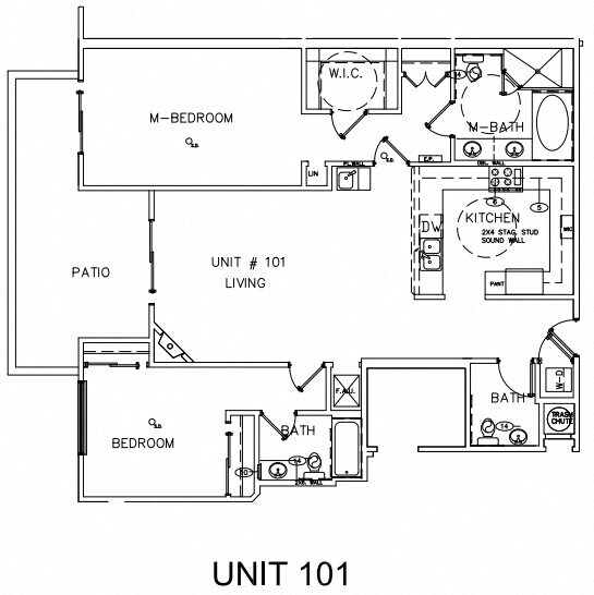 Floor Plan - 2 Beds, 2.5 Baths