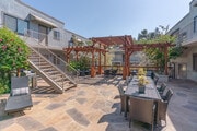 Community Courtyard and Pergola - Primrose Terrace Apartments