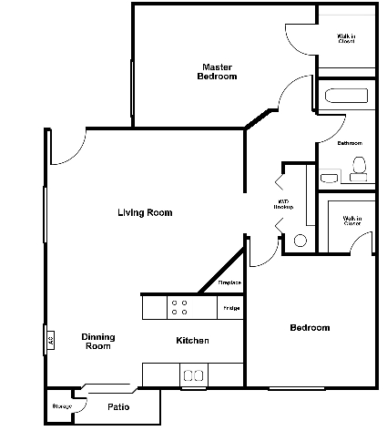 2BR/1BA - Birchwood