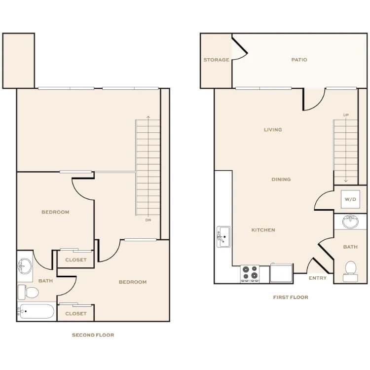 Floor Plan - The Hans Townhome