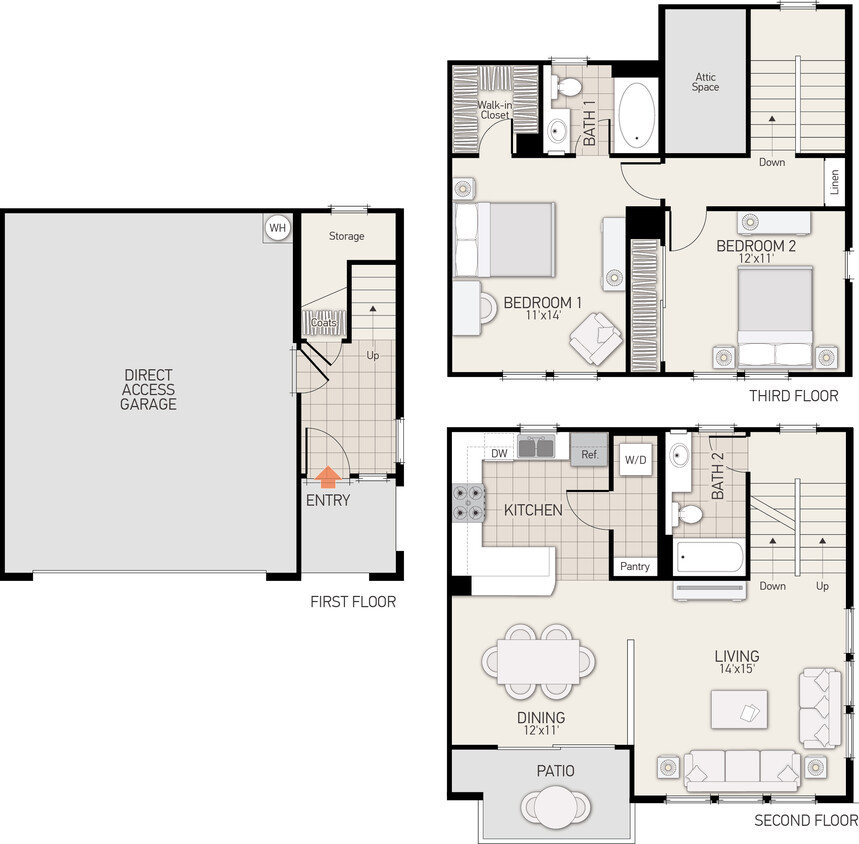 Floor Plan - Quail Meadow - Plan H