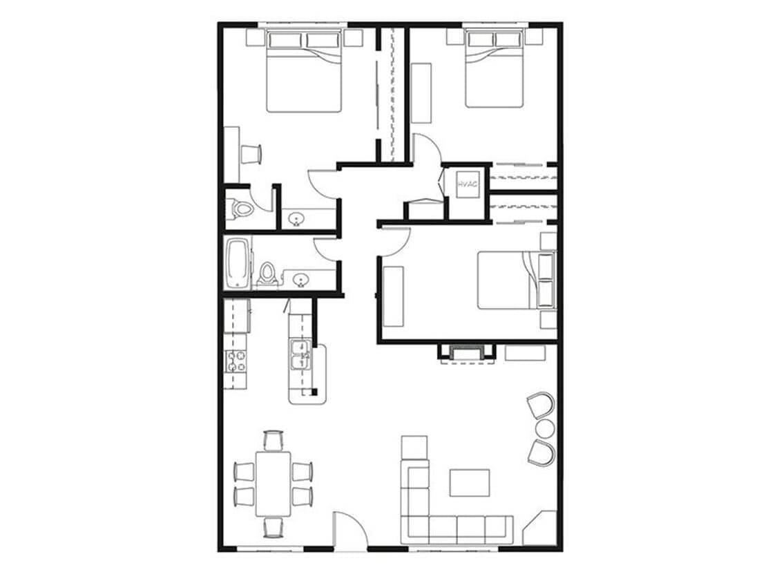 Floor Plan - 3+1.5 - Floor Plan - 37  1550 Sf.