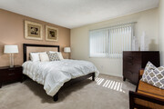 Two Bedroom Apartment Master Bedroom - eaves San Dimas Canyon Apartments