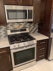 Stainless steel stove, oven and microwave. Granite countertops. - 365 Beloit Ave Unit 365 c