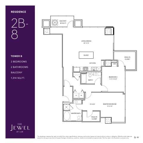 Floor Plan - 2B-8