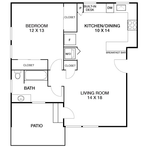 With Patio - Redwood