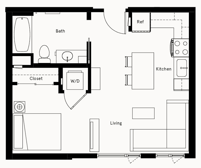 Floor Plan - Studio-B4