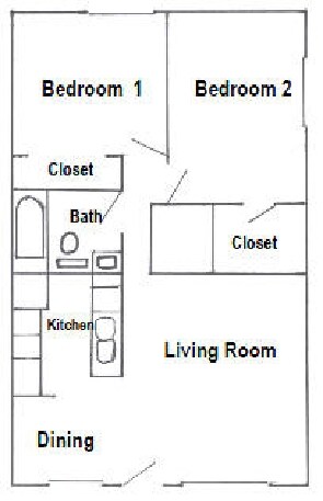 2BR/1BA