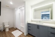 1BR, 1BA - 692SF - Bedroom - Lumia Apartments