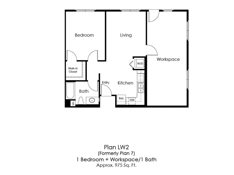 Floor Plan - 011-1E - 1 x 1