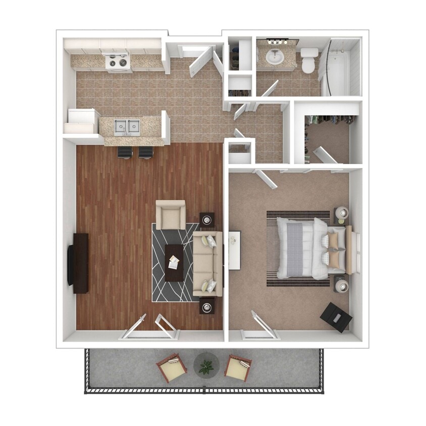 Floor Plan - 1x1 G