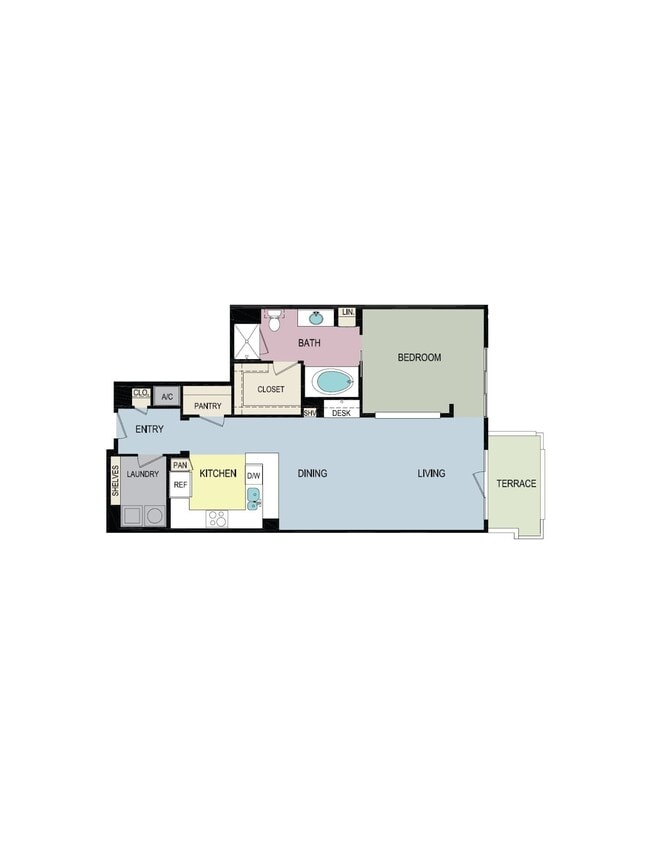 Floor Plan - 1D-Floorplan-Balcony/patio