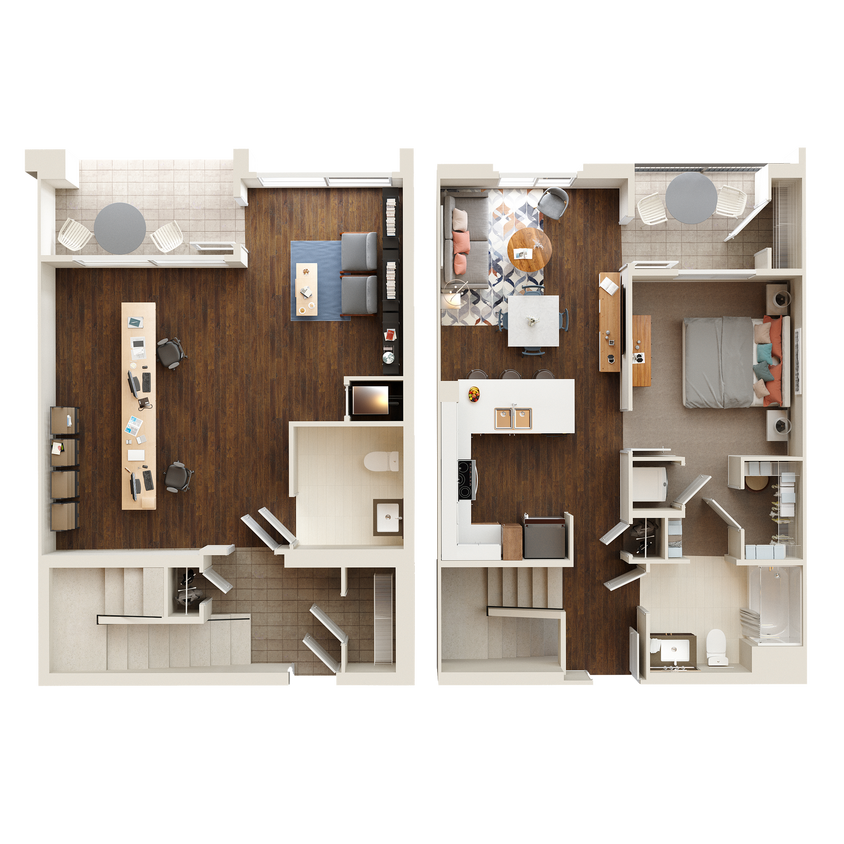 Townhouse Layout #1 - A3 - Townhome