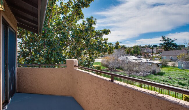 Enjoy your private balcony off of the living room - Hidden Cove Apartments