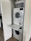 Washer dryer with pull out folding shelf - 3662 Quimby St Apartment Unit ADU