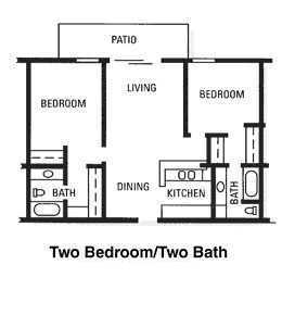 Floor Plan - Two Bedroom E
