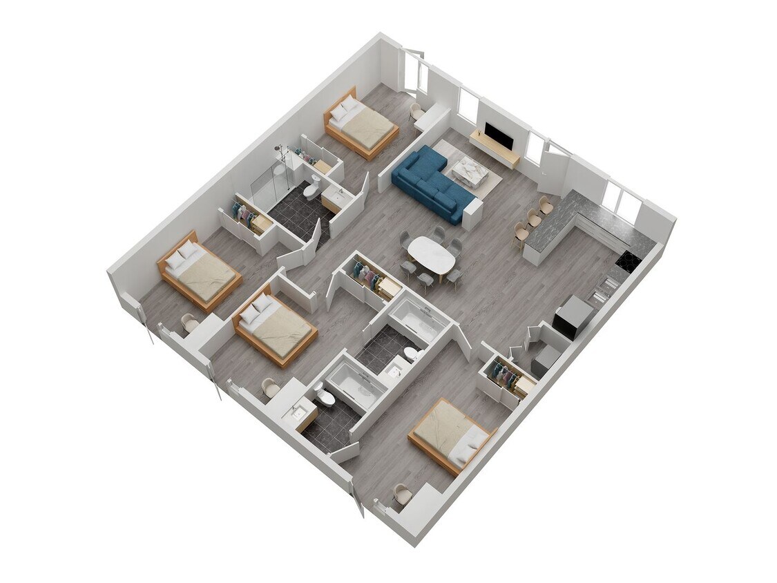 Floor Plan - Orion 1192 35th - Unit 101