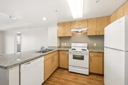 2BR, 1BA - 860SF - Kitchen - Long Beach Senior Arts Colony
