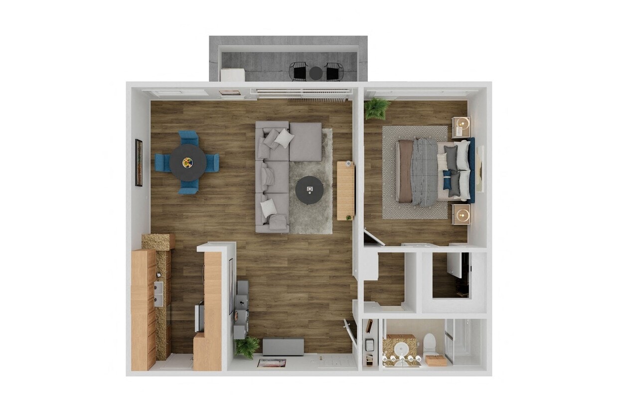 Floor Plan - 1 Bedroom