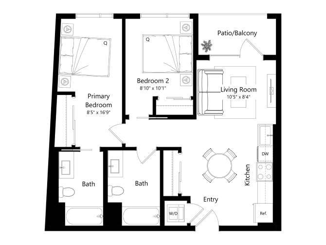 Floor Plan - 1650-Lincoln_2D