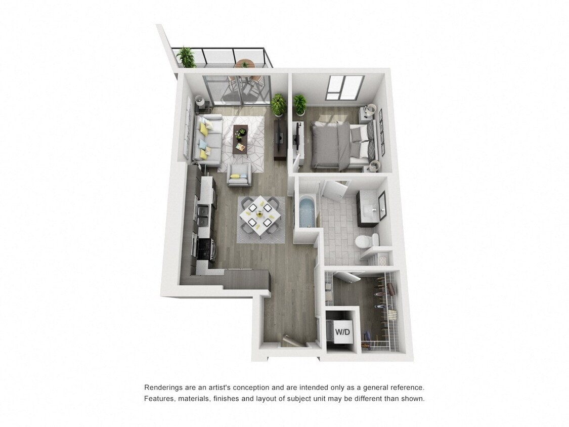 Floor Plan - 1 Bedroom B6