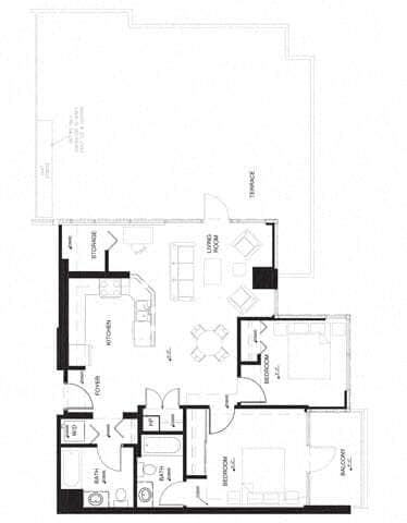 Floor Plan - 2Z w Terrace Renovation 2