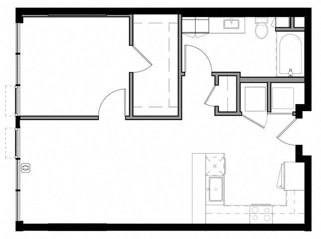 Floor Plan - 1K